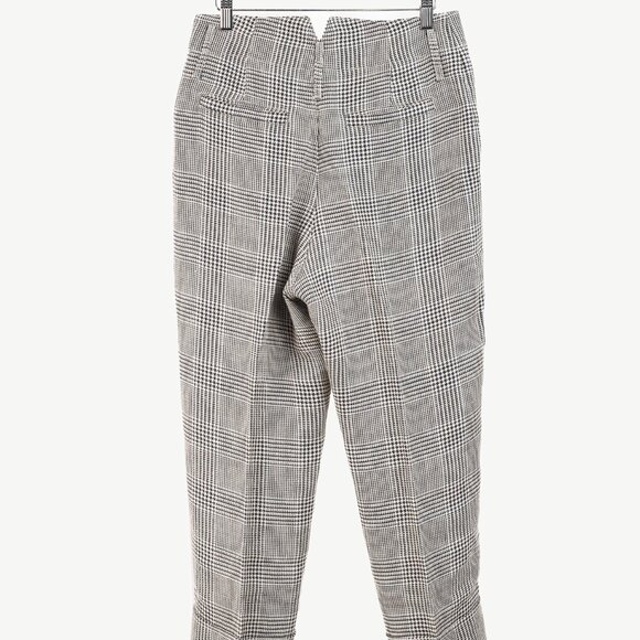 Brunello Cucinnelli SS/19 Beige & Black Linen Check Trousers - Picture 3 of 16